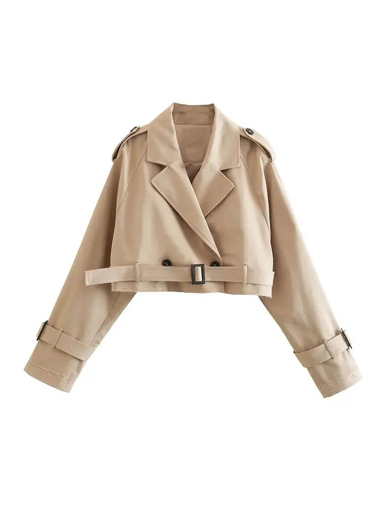 Cropped Trench Jacket